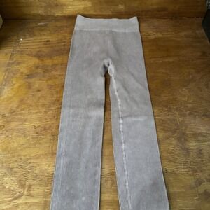 Mono B Womens Seamless Ribbed Leggings Soft Activewear Medium